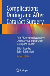 Cover image: Complications During and After Cataract Surgery 2nd edition 9783030935306