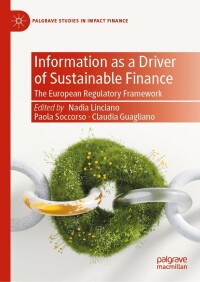 Cover image: Information as a Driver of Sustainable Finance 9783030937676