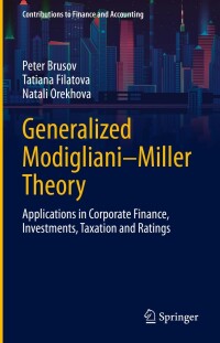 Cover image: Generalized Modigliani–Miller Theory 9783030938925
