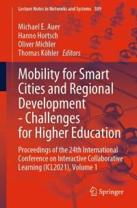 Titelbild: Mobility for Smart Cities and Regional Development - Challenges for Higher Education 9783030939038