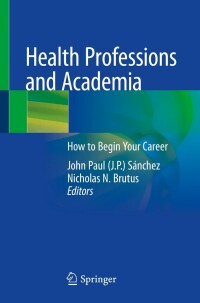 Cover image: Health Professions and Academia 9783030942229