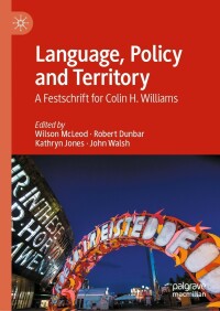 Cover image: Language, Policy and Territory 9783030943455