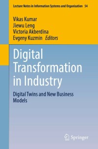 Immagine di copertina: Digital Transformation in Industry 9783030946166