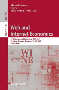 表紙画像: Web and Internet Economics 9783030946753