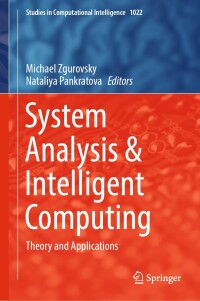 Cover image: System Analysis & Intelligent Computing 9783030949099