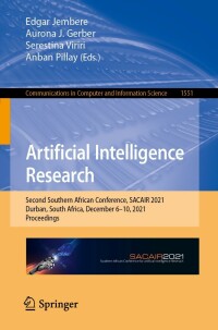 Cover image: Artificial Intelligence Research 9783030950699