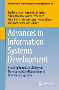 表紙画像: Advances in Information Systems Development 9783030953539