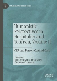 Imagen de portada: Humanistic Perspectives in Hospitality and Tourism, Volume II 9783030955847