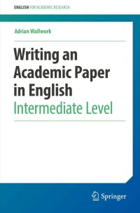 Omslagafbeelding: Writing an Academic Paper in English 9783030956141