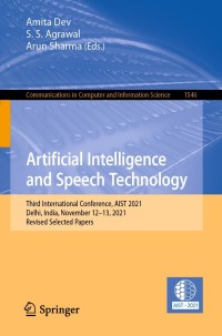 Cover image: Artificial Intelligence and Speech Technology 9783030957100