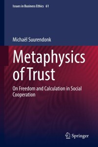 Immagine di copertina: Metaphysics of Trust 9783030957254