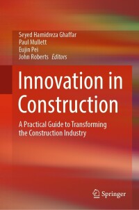 Cover image: Innovation in Construction 9783030957971