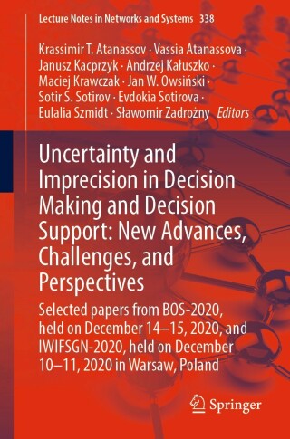 Cover image: Uncertainty and Imprecision in Decision Making and Decision Support: New Advances, Challenges, and Perspectives 9783030959289