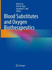 Titelbild: Blood Substitutes and Oxygen Biotherapeutics 9783030959746