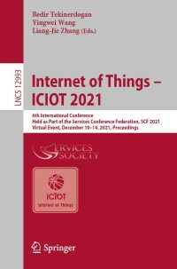 Cover image: Internet of Things – ICIOT 2021 9783030960674