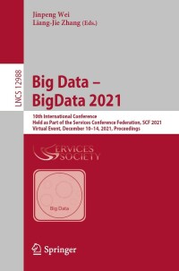 صورة الغلاف: Big Data – BigData 2021 9783030962814