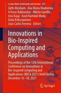 Cover image: Innovations in Bio-Inspired Computing and Applications 9783030962982