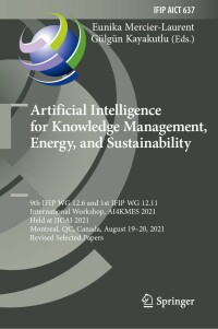 Cover image: Artificial Intelligence for Knowledge Management, Energy, and Sustainability 9783030965914
