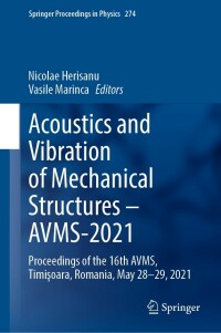 Immagine di copertina: Acoustics and Vibration of Mechanical Structures – AVMS-2021 9783030967864