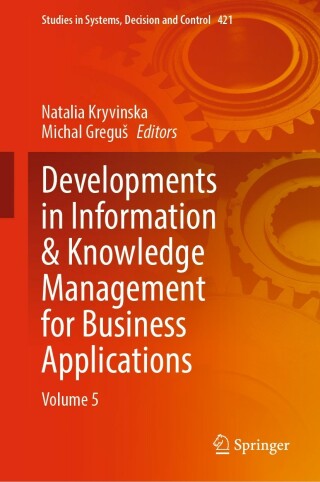Imagen de portada: Developments in Information & Knowledge Management for Business Applications 9783030970079