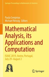 表紙画像: Mathematical Analysis, its Applications and Computation 9783030971267