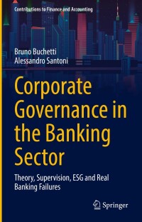 Cover image: Corporate Governance in the Banking Sector 9783030975746