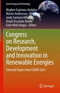 Immagine di copertina: Congress on Research, Development and Innovation in Renewable Energies 9783030978617