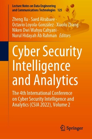 Cover image: Cyber Security Intelligence and Analytics 9783030978730
