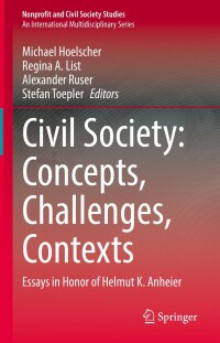 Cover image: Civil Society: Concepts, Challenges, Contexts 9783030980078
