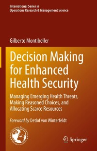 Cover image: Decision Making for Enhanced Health Security 9783030981310