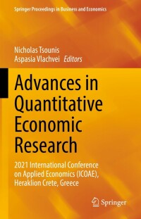 صورة الغلاف: Advances in Quantitative Economic Research 9783030981785