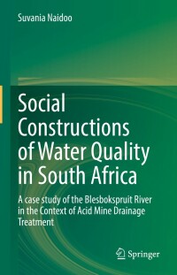 Titelbild: Social Constructions of Water Quality in South Africa 9783030982362