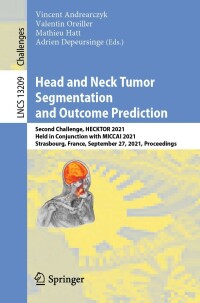 Immagine di copertina: Head and Neck Tumor Segmentation and Outcome Prediction 9783030982522