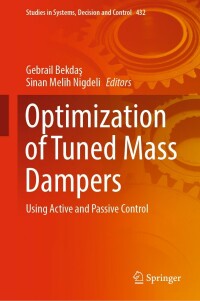 Cover image: Optimization of Tuned Mass Dampers 9783030983420