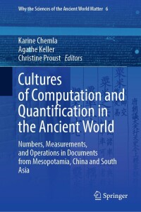 Immagine di copertina: Cultures of Computation and Quantification in the Ancient World 9783030983604