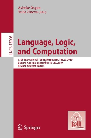 صورة الغلاف: Language, Logic, and Computation 9783030984786
