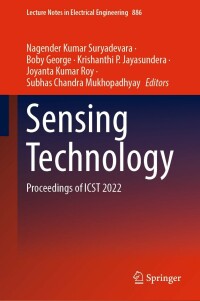 Imagen de portada: Sensing Technology 9783030988852