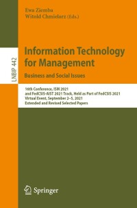 Cover image: Information Technology for Management: Business and Social Issues 9783030989965