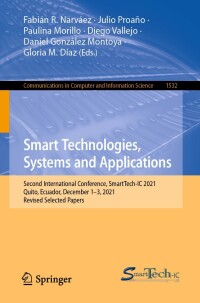 Cover image: Smart Technologies, Systems and Applications 9783030991692