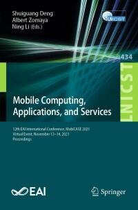 Cover image: Mobile Computing, Applications, and Services 9783030992026