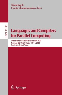 表紙画像: Languages and Compilers for Parallel Computing 9783030993719