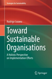 Cover image: Toward Sustainable Organisations 9783030996758