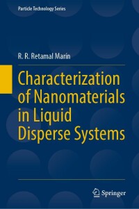 Imagen de portada: Characterization of Nanomaterials in Liquid Disperse Systems 9783030998806