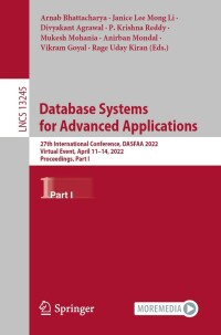 Cover image: Database Systems for Advanced Applications 9783031001222