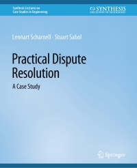 Cover image: Practical Dispute Resolution 9783031003653