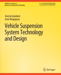 Imagen de portada: Vehicle Suspension System Technology and Design 9783031003660