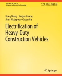 Cover image: Electrification of Heavy-Duty Construction Vehicles 9783031000003