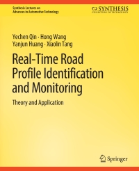Cover image: Real-Time Road Profile Identification and Monitoring 9783031003714