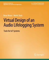 Cover image: Virtual Design of an Audio Lifelogging System 9783031003974