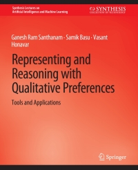 Imagen de portada: Representing and Reasoning with Qualitative Preferences 9783031004452